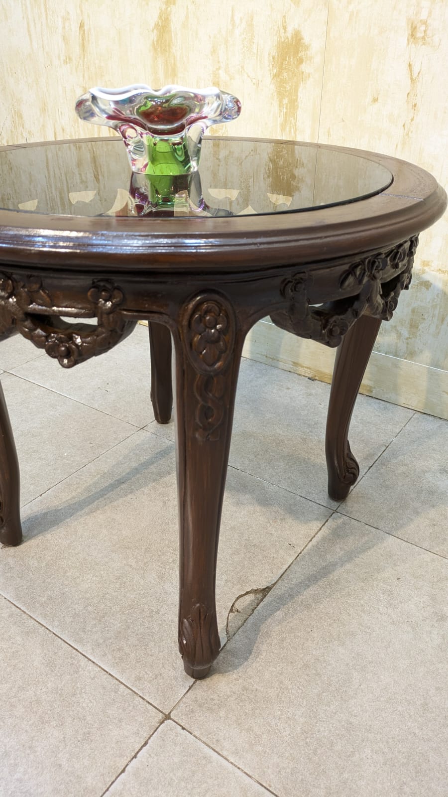 Beautiful Solid Sheesham Wood Coffee Chair Set