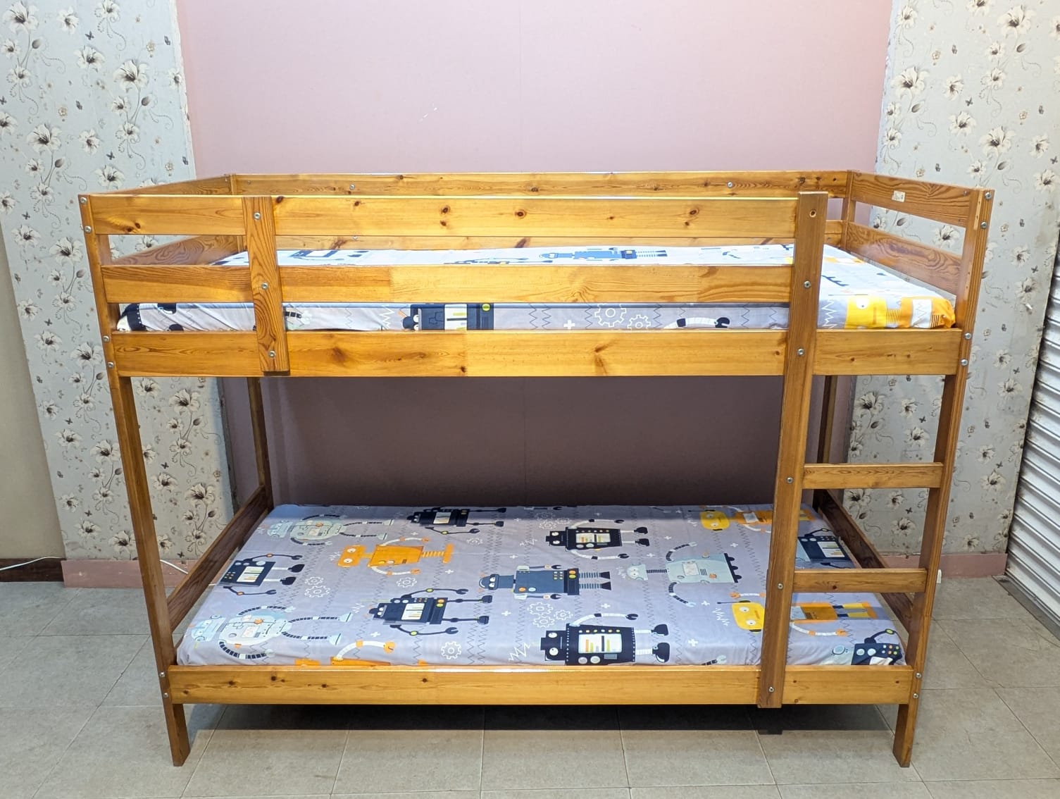 IMPORTED IKEA PURE WOODEN BUNK BED – SPACE-SAVING & STYLISH! 🛏️