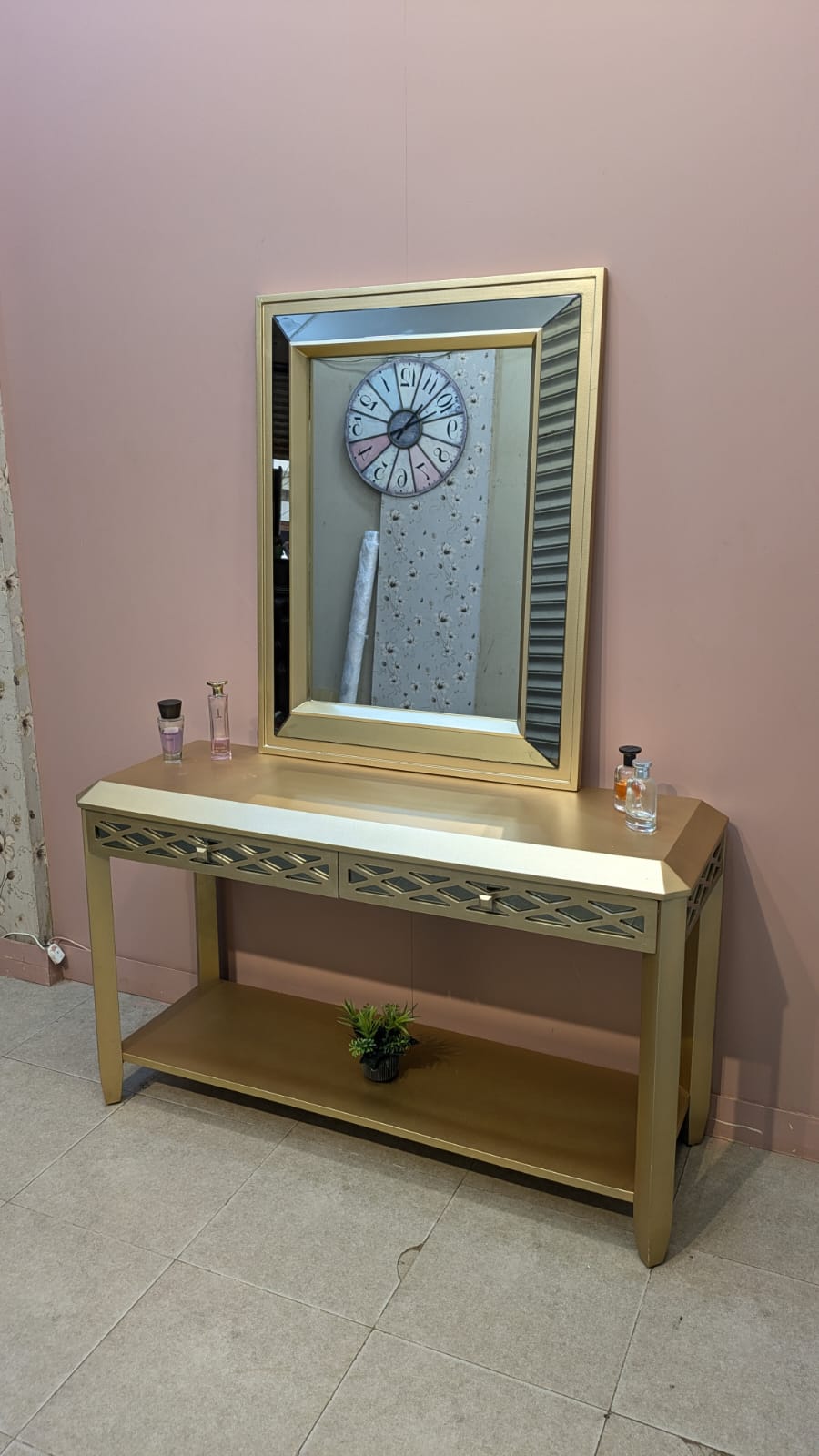 Console With Wall Mounted Mirror Home Centre Dubai