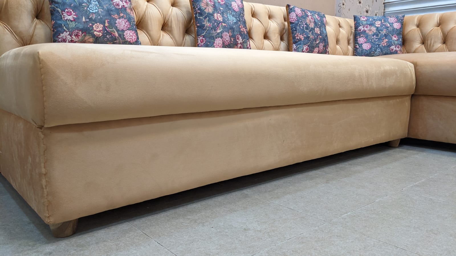 6 Seater L Shape Sofa Set