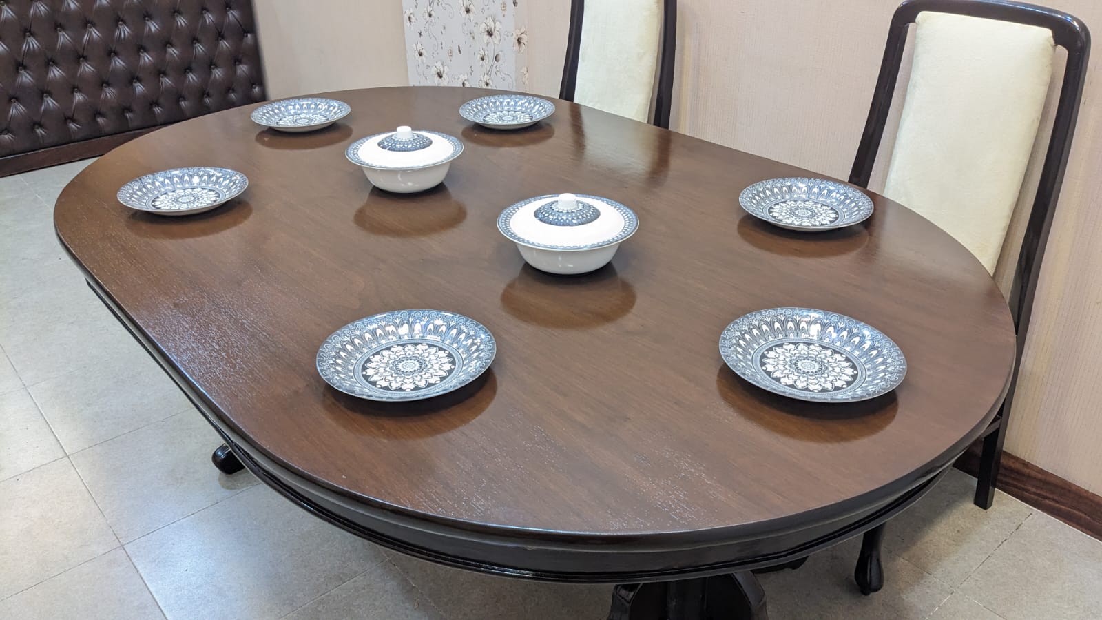 Sheesham Wood 6 Seater Dining Table