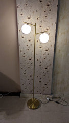 Elegant Modern Double-Globe Floor Lamp