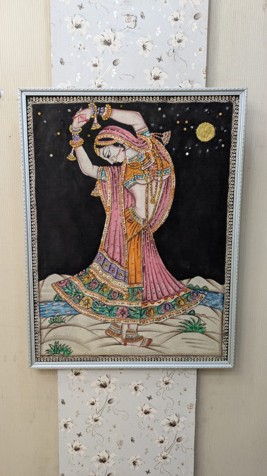 Traditional Rajasthani Folk Art – Wall Mounted Frame
