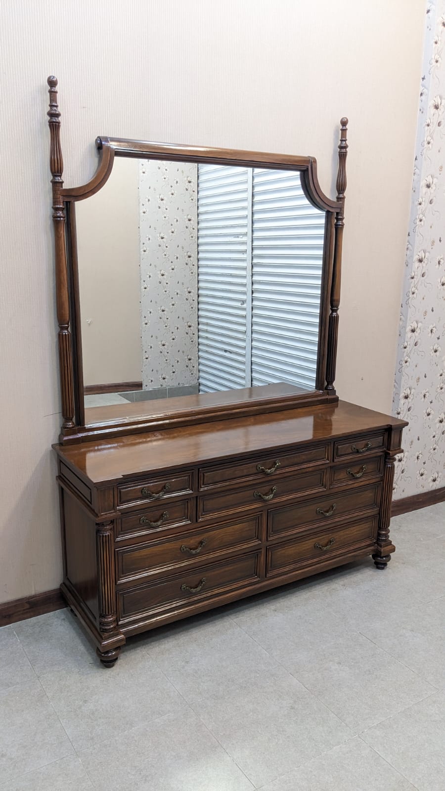 Sheesham Wood King Size Bed Set