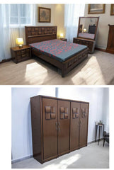King Size Bedroom Set with Almirah