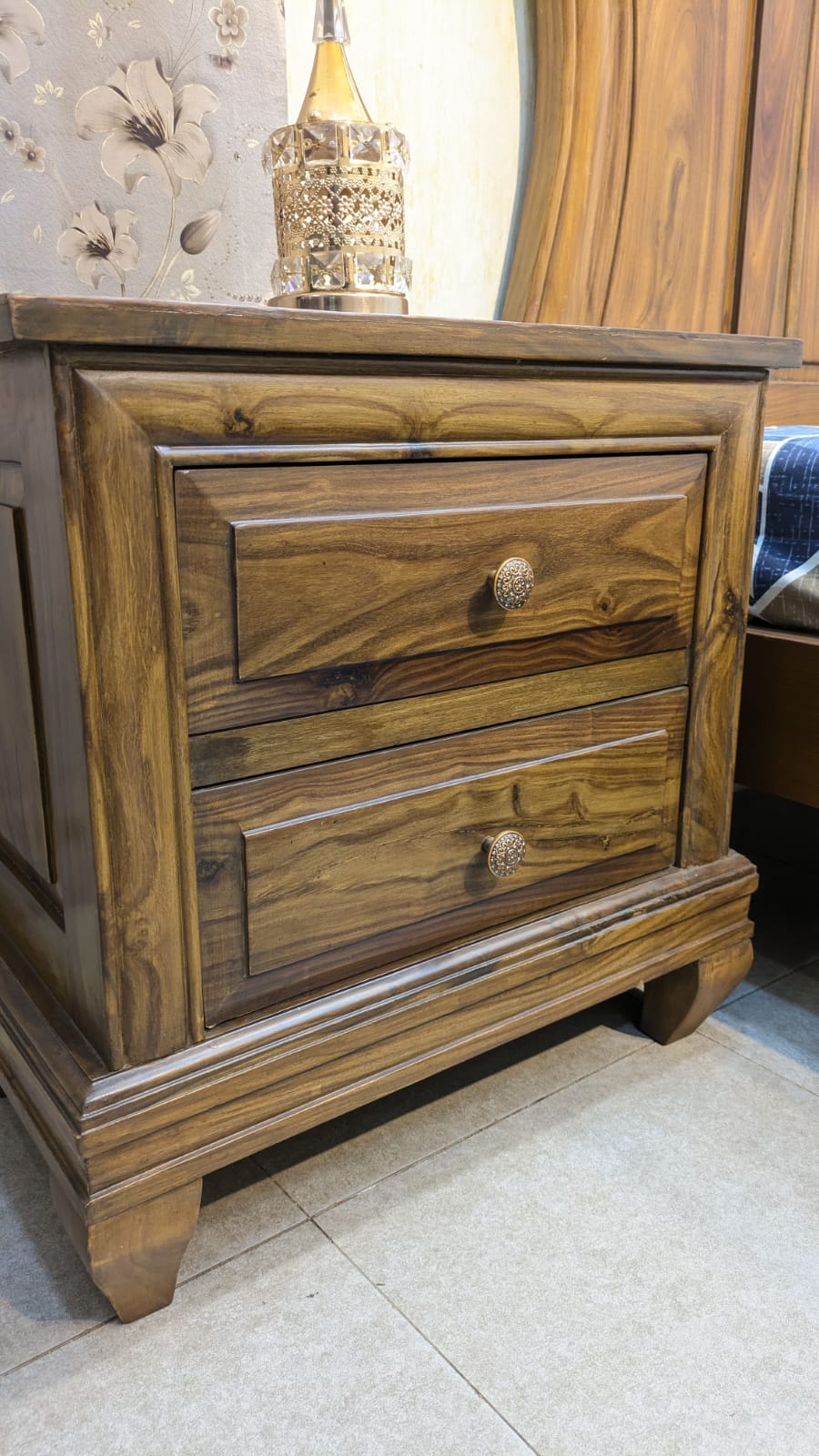 SHEESHAM WOOD KING SIZE BEDROOM SET
