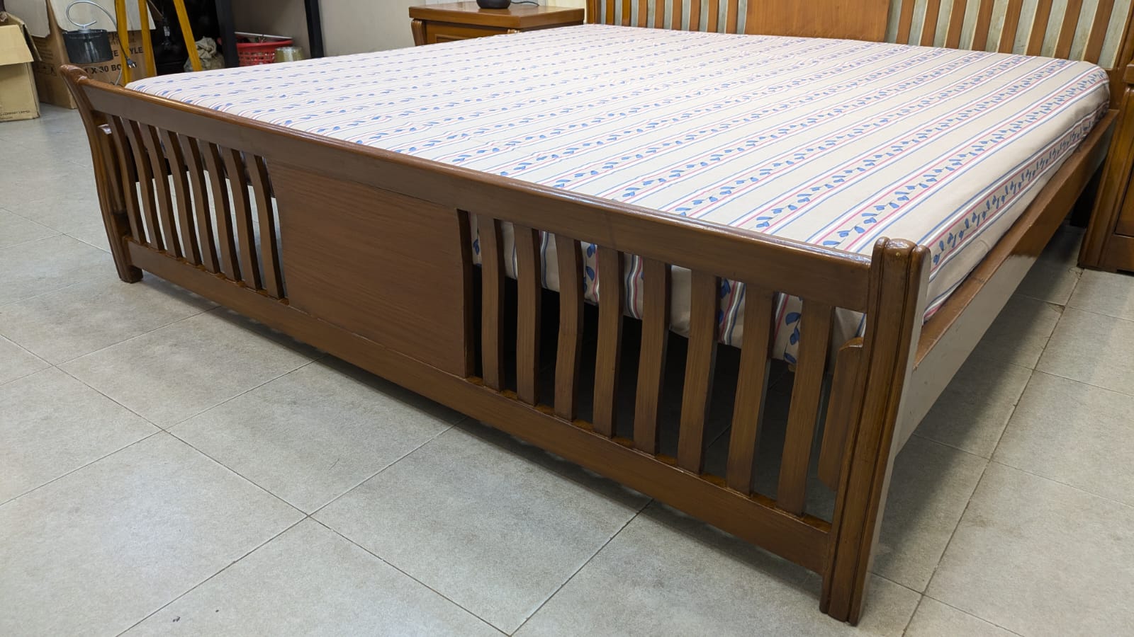 Elegant Diyar Wood King Size Bed Set ✨