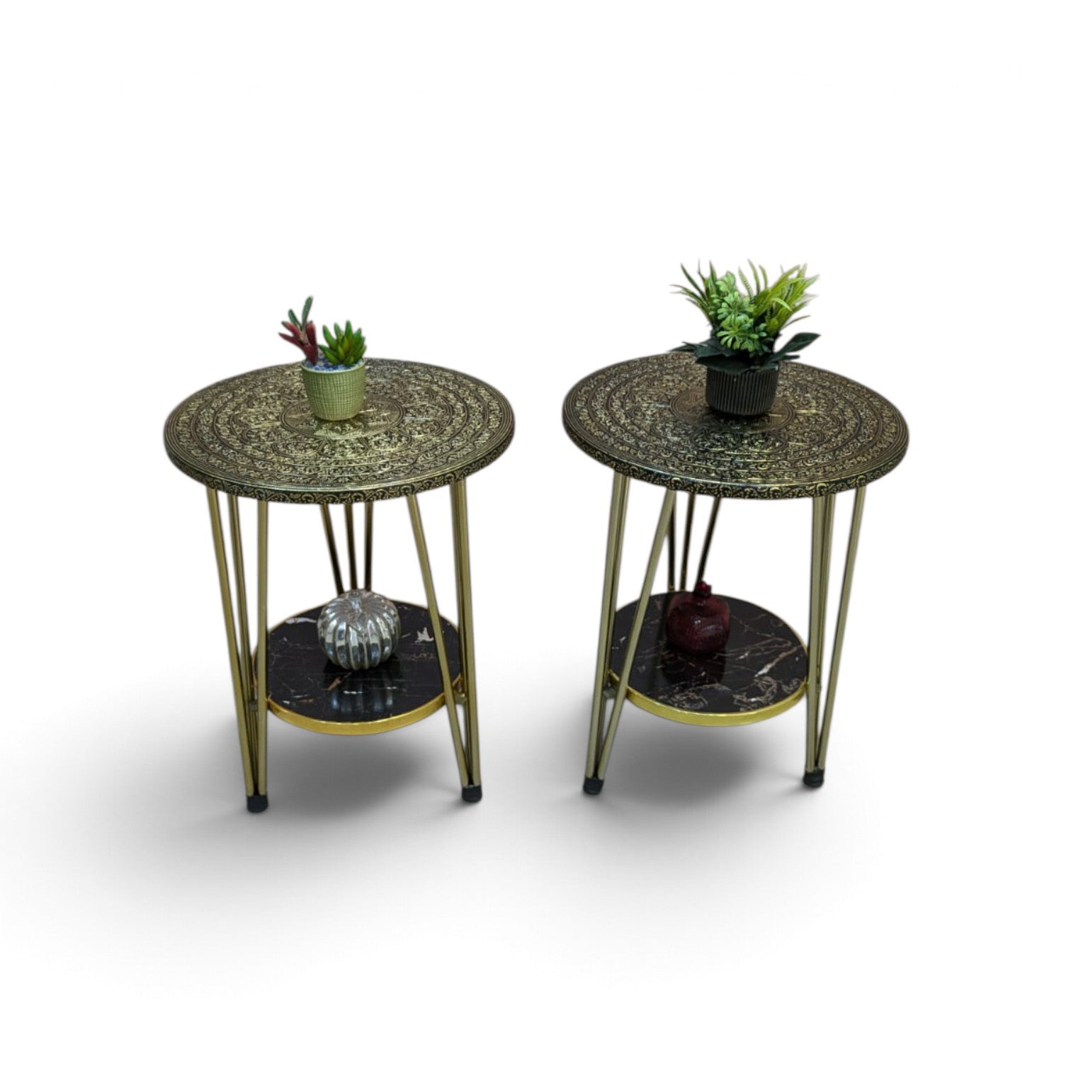 Brand New Pair Of Corner Tables