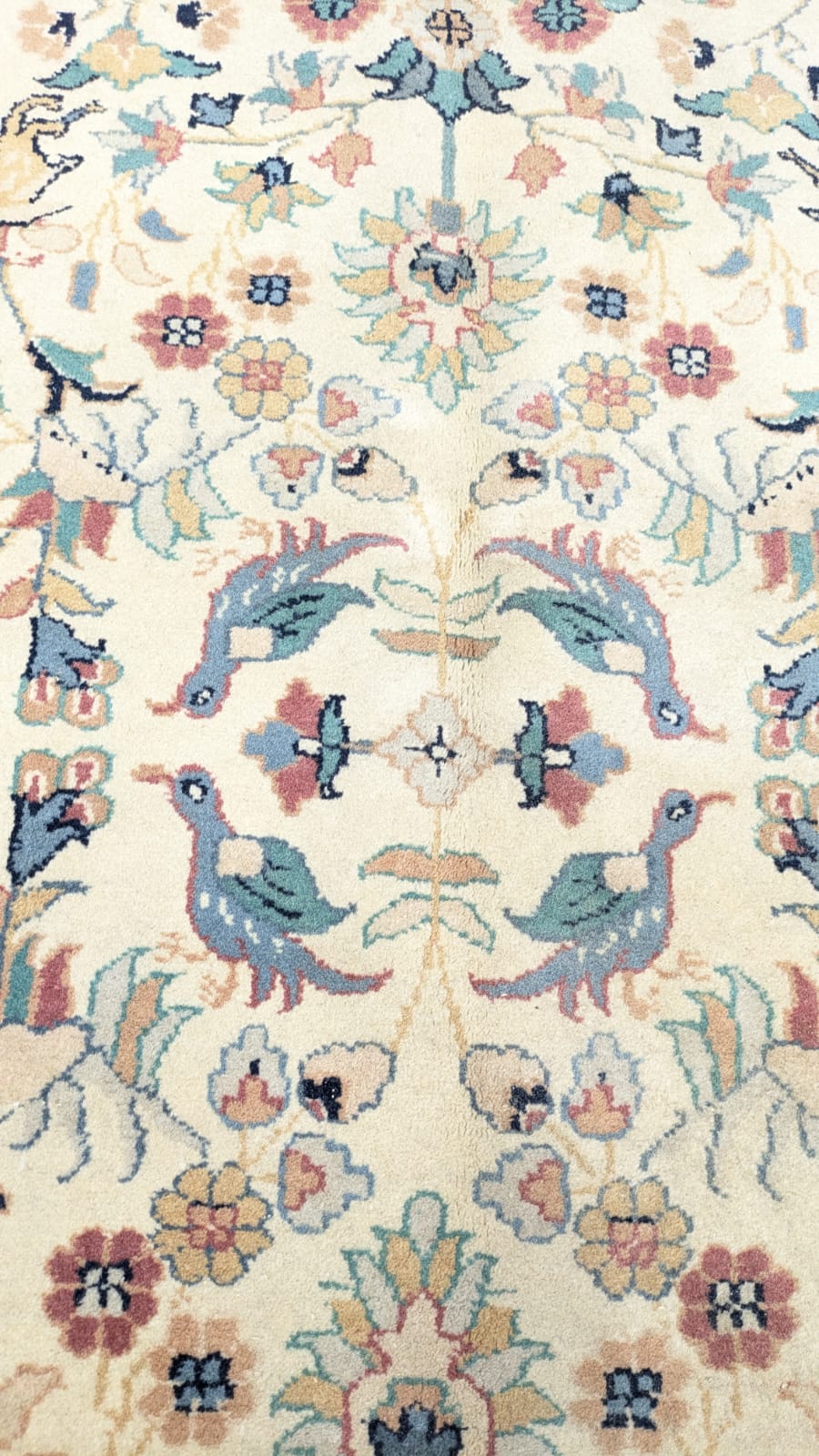 Vintage Persian Shikargah Hand Knotted Carpet
