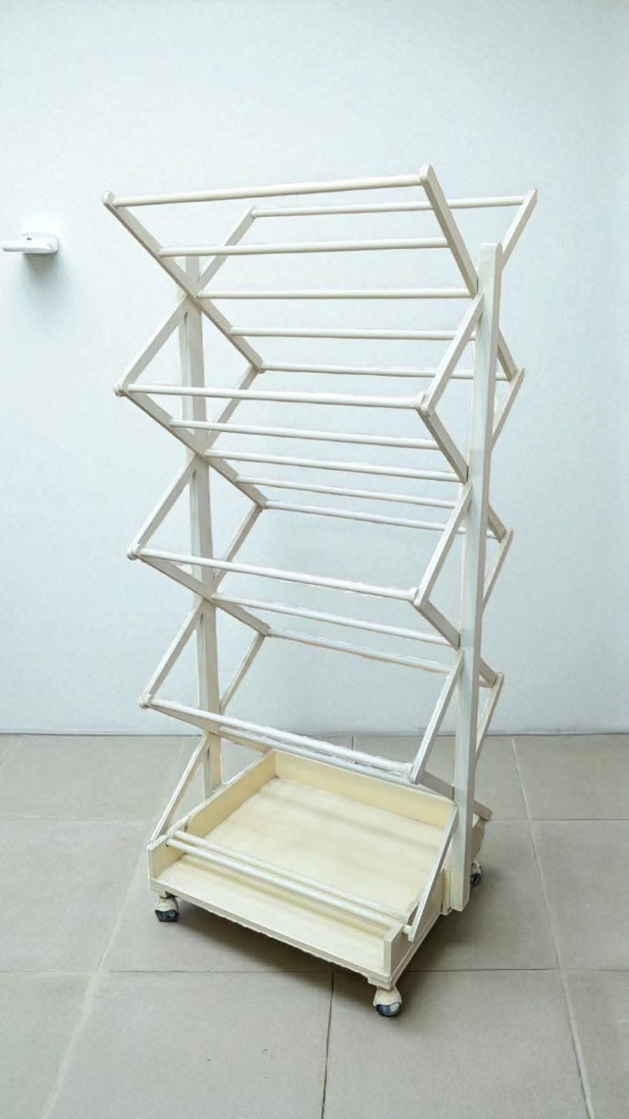 Pure Burma Teak Wood Towel Stand