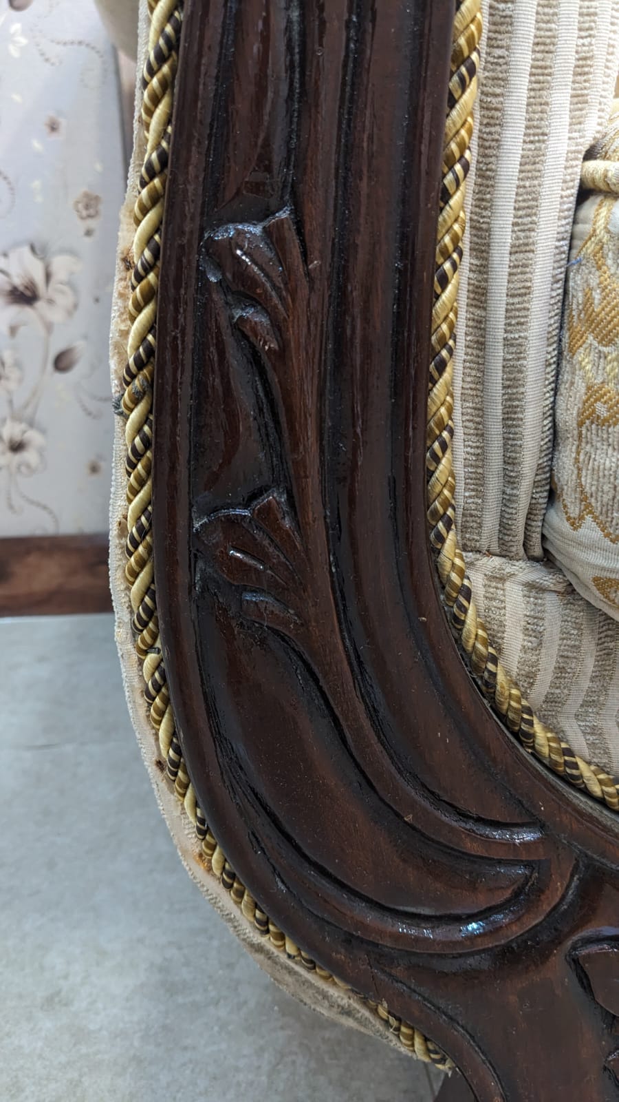 Sheesham Wood 5 Seater Sofa Set