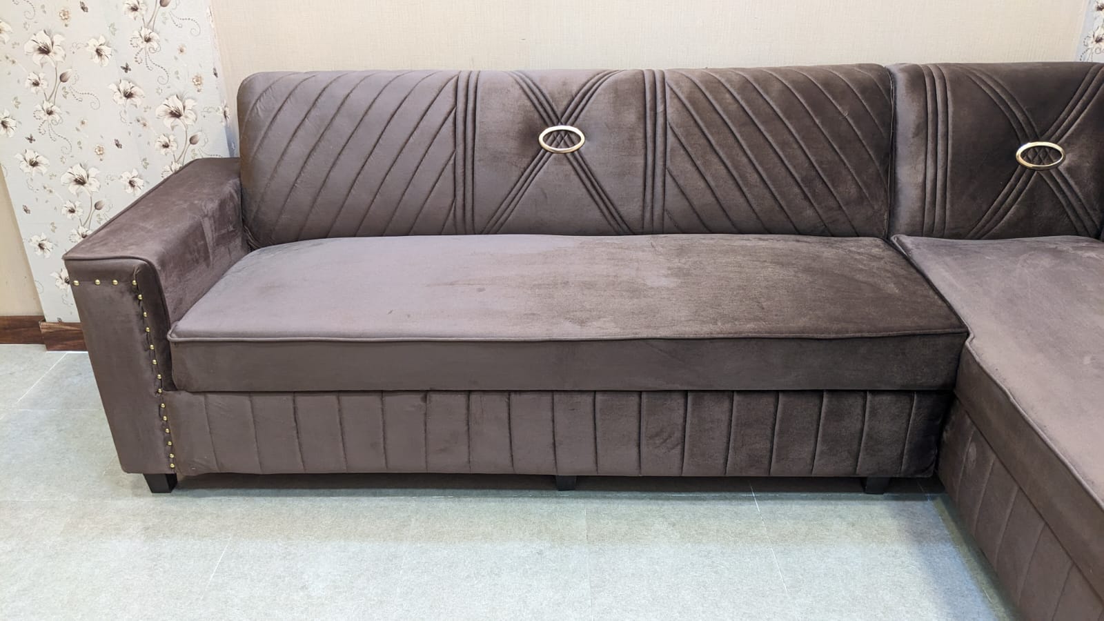 New 6 Seater L Shape Sofa Set