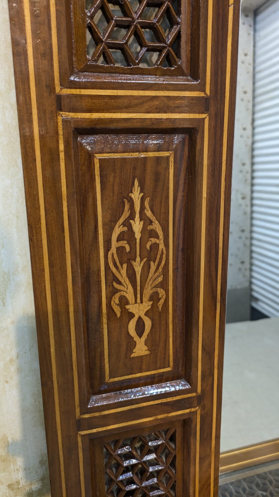 Console with Wall Mounted Mirror
