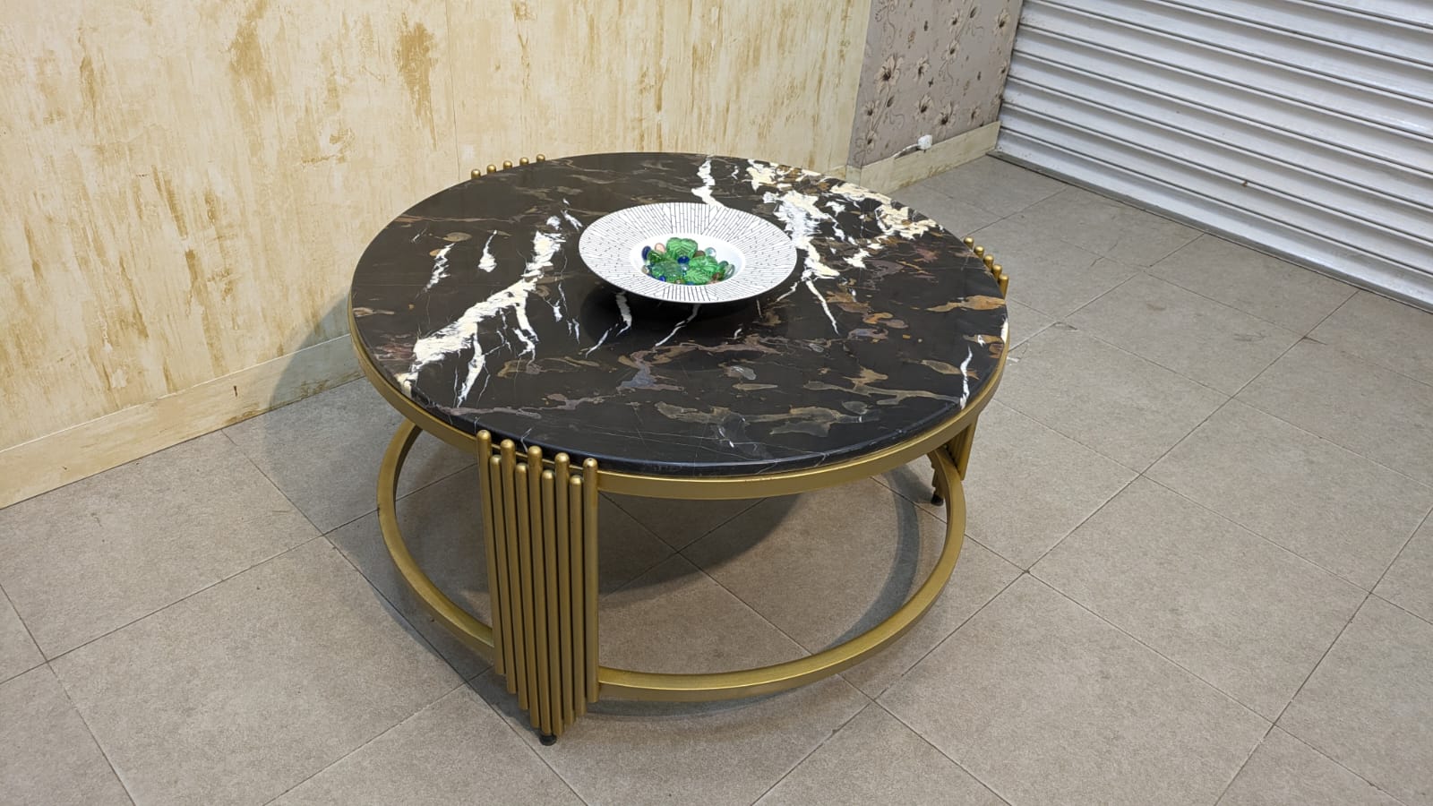 Center Table with Marble Top