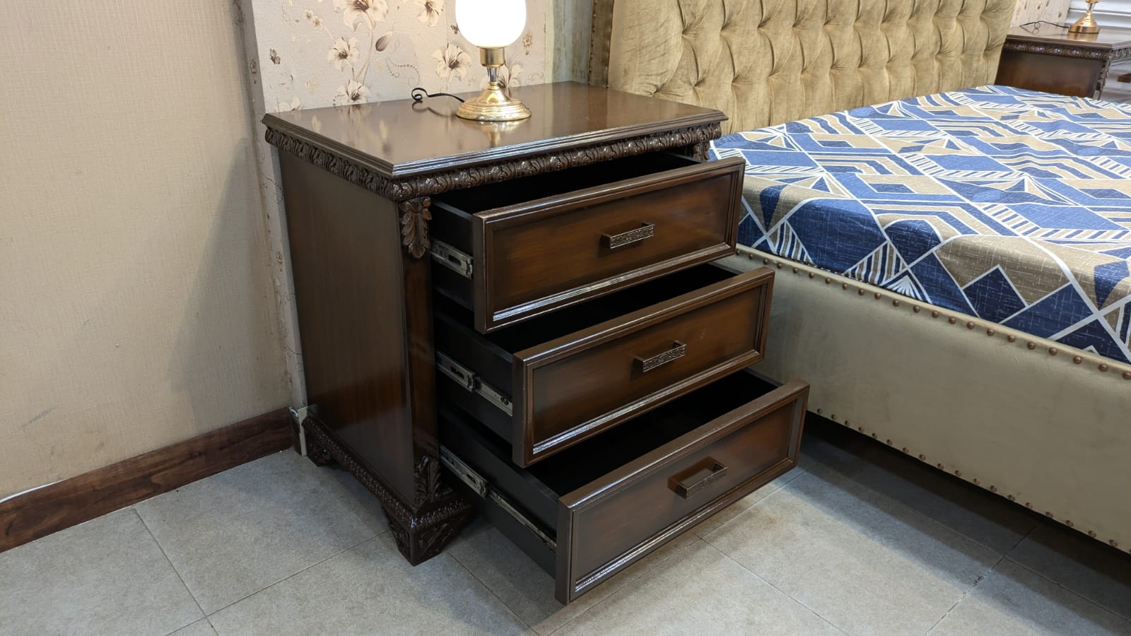 Modern Design King Size Bed Set