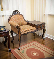 Solid Sheesham Wood Telephone Seattee
