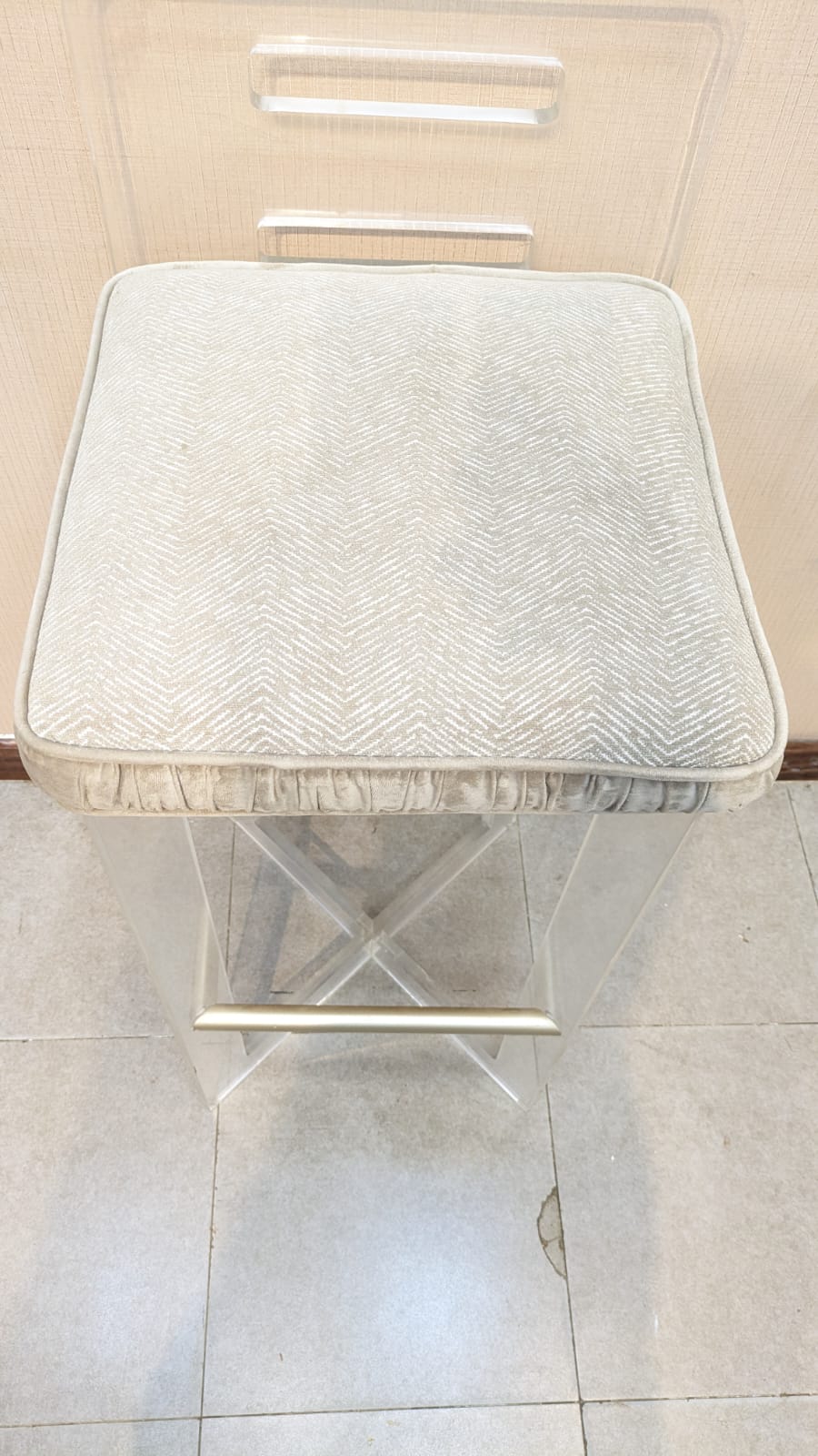 Pair Of Acrylic Bar Stools