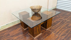 Solid Sheesham Wood Center And Side Tables Set