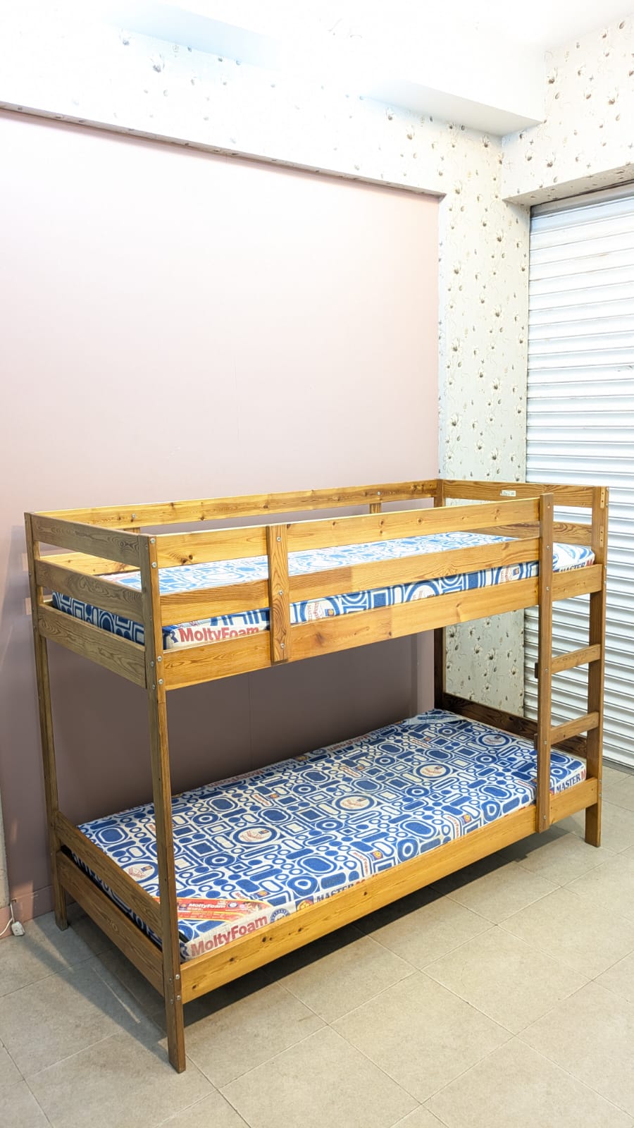 IMPORTED IKEA PURE WOODEN BUNK BED – SPACE-SAVING & STYLISH! 🛏️