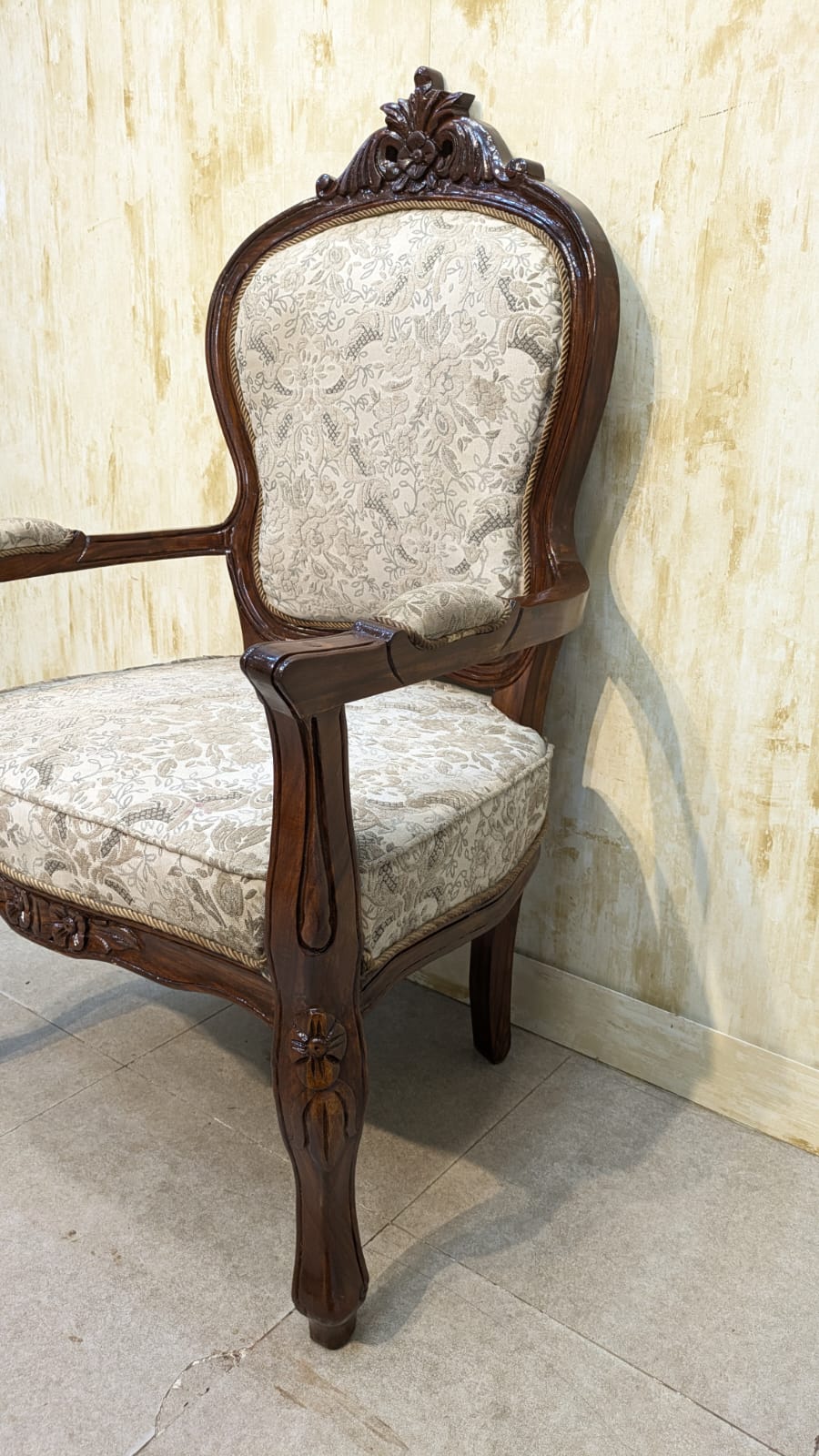 Solid Sheesham Wood Pair of Coffee Chairs Set