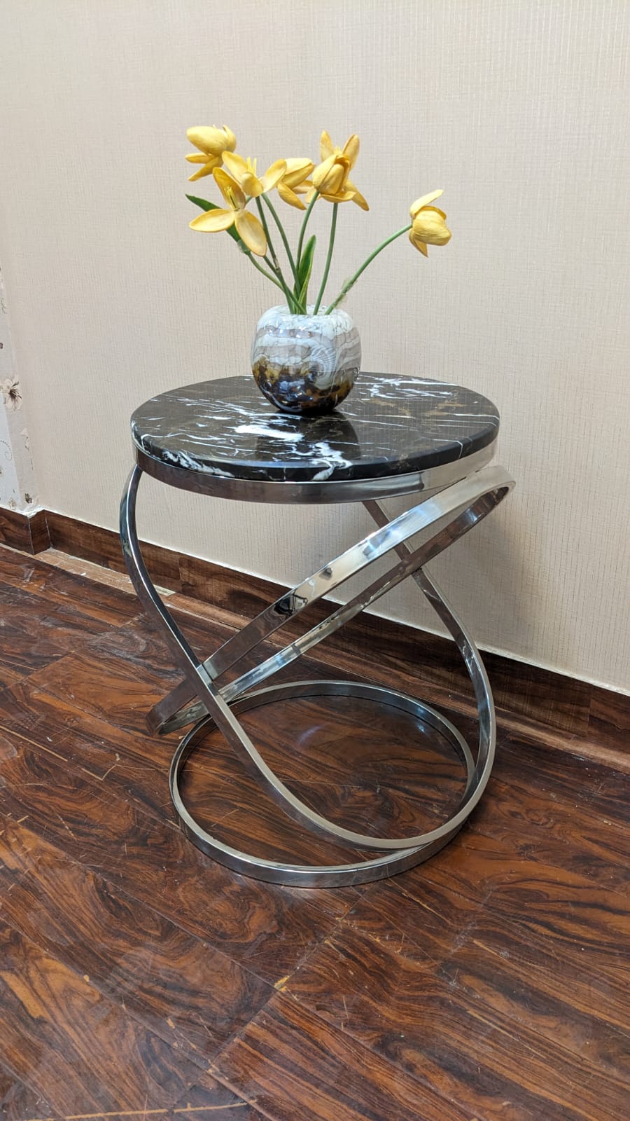 Brand New Unused Marble Top Corner Table