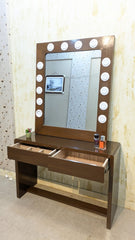 Console With Wall Mounted Mirror