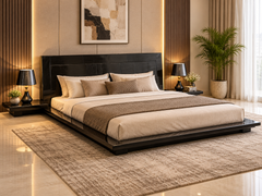 Floor Bed With Attached side table