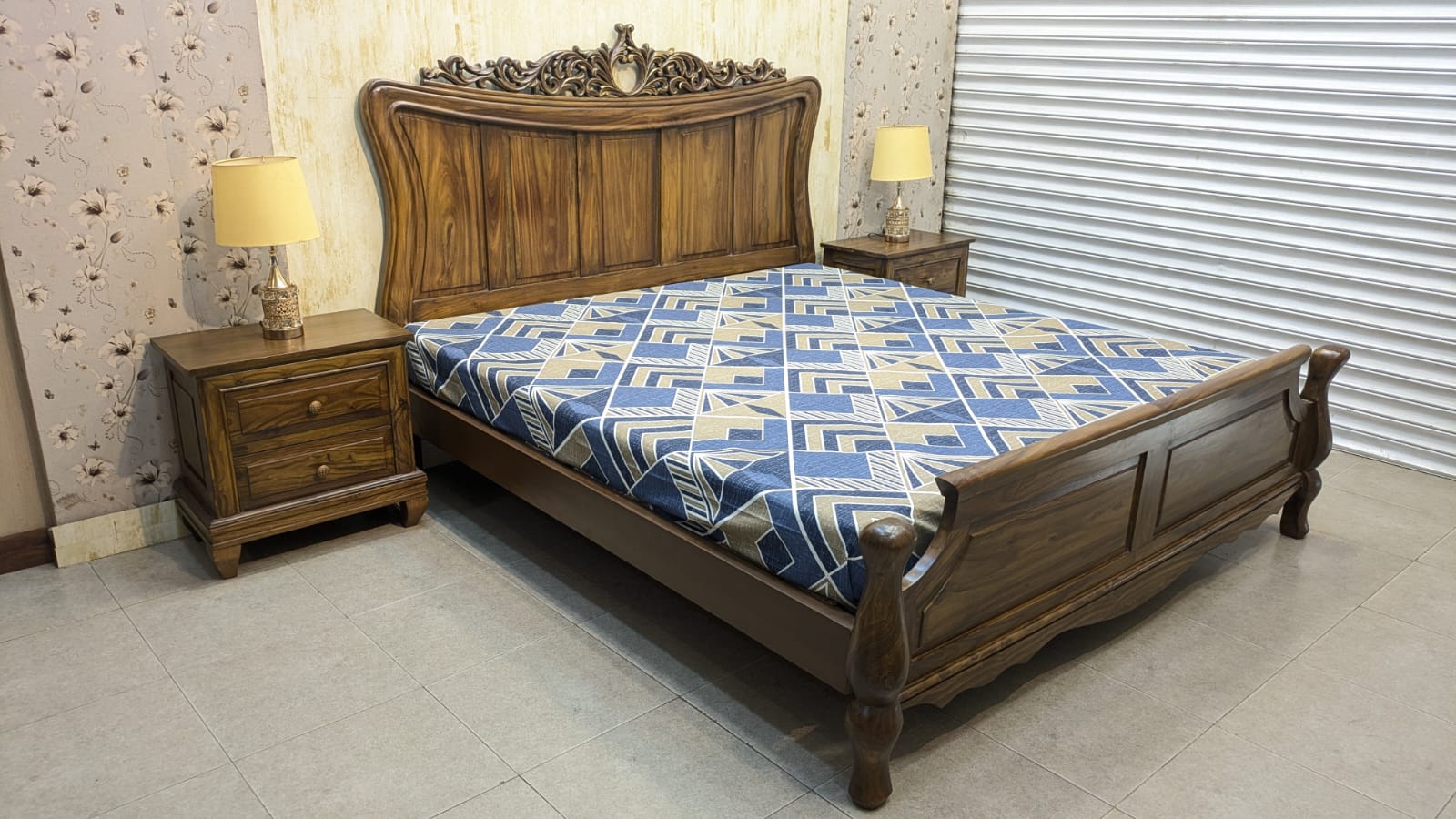 SHEESHAM WOOD KING SIZE BEDROOM SET