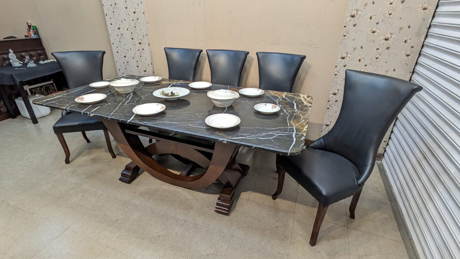 Marble Top 8 Seater Dining Table