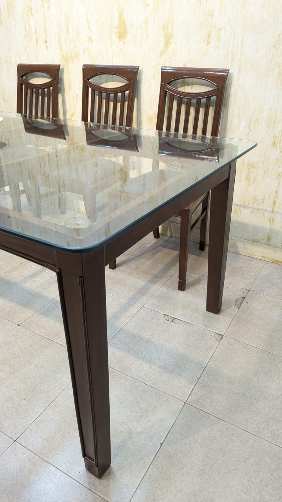 SOLID SHEESHAM WOOD 8-SEATER DINING TABLE