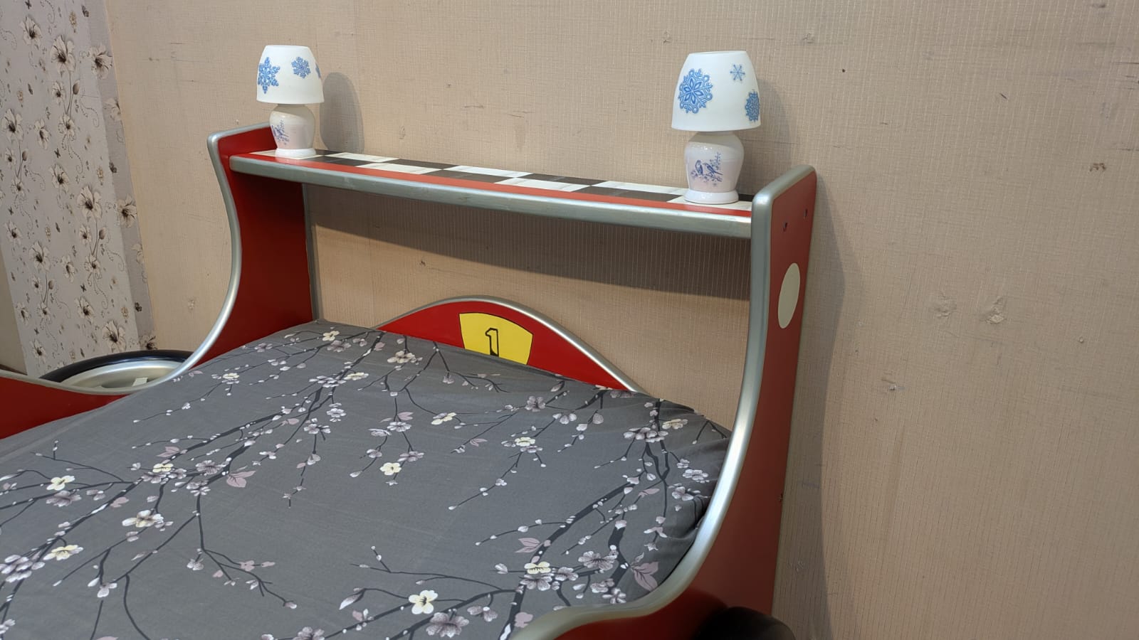 Kid's Ferrari Car Bed Set