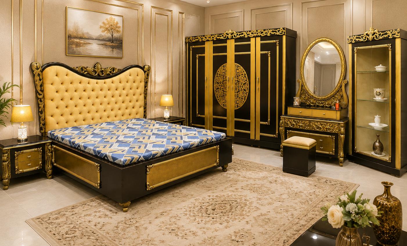 Luxury Design King Size Complete Bedroom Set