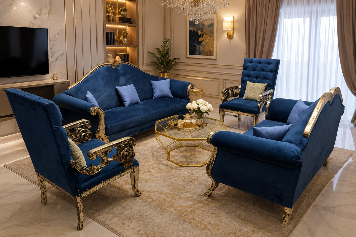 Royal Design 7 Seater Sofa Set
