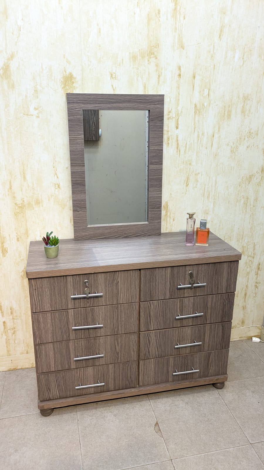 Console With Wall Mounted Mirror