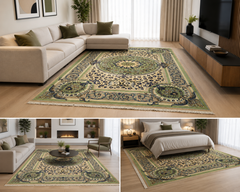 Vintage Persian Nain Hand Knotted Carpet