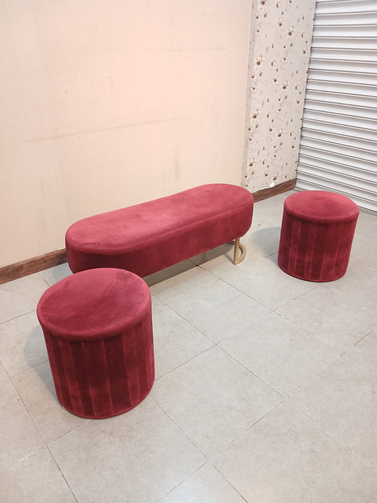 4 Seater Ottomans Set
