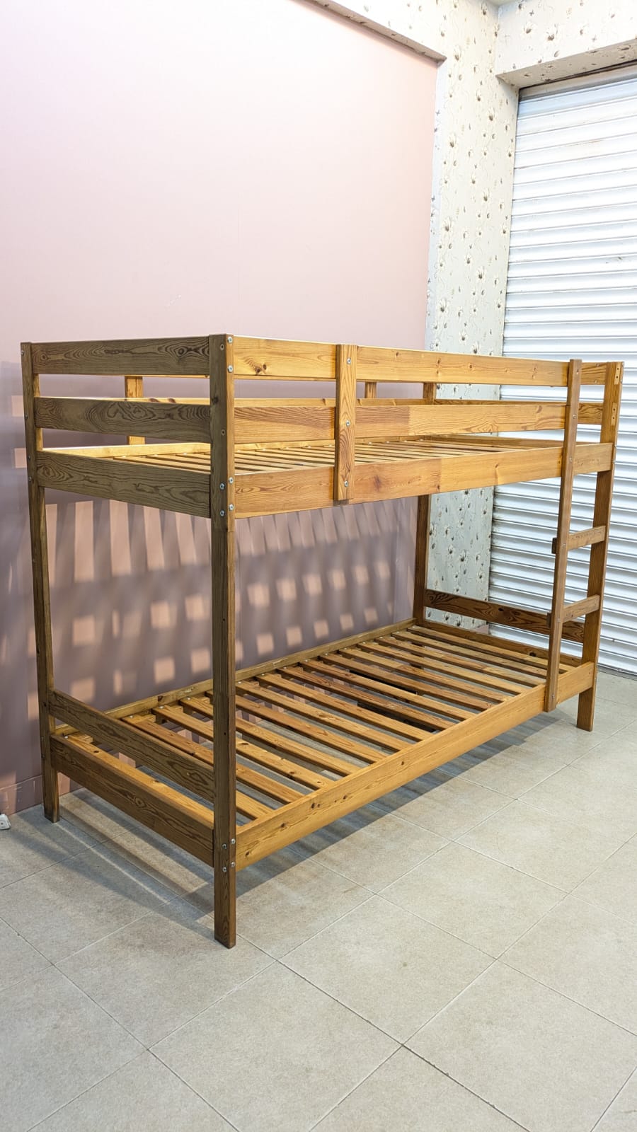 IMPORTED IKEA PURE WOODEN BUNK BED – SPACE-SAVING & STYLISH! 🛏️