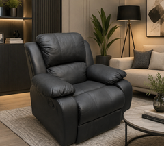 SUPER COMFORTABLE SKIN CONTACT LEATHER RECLINER