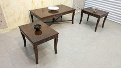 Center Table with 2 Side Tables Set