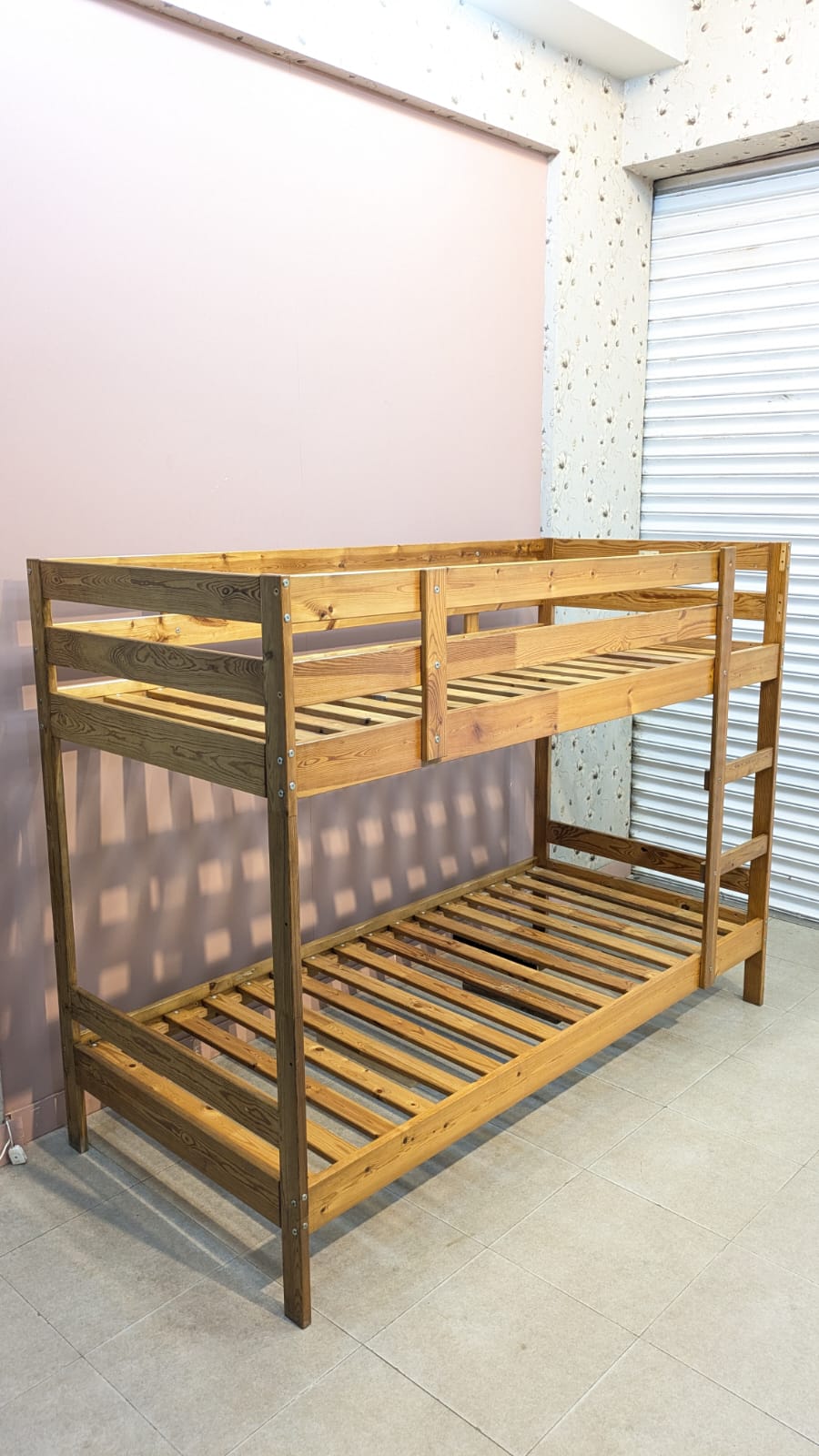 IMPORTED IKEA PURE WOODEN BUNK BED – SPACE-SAVING & STYLISH! 🛏️