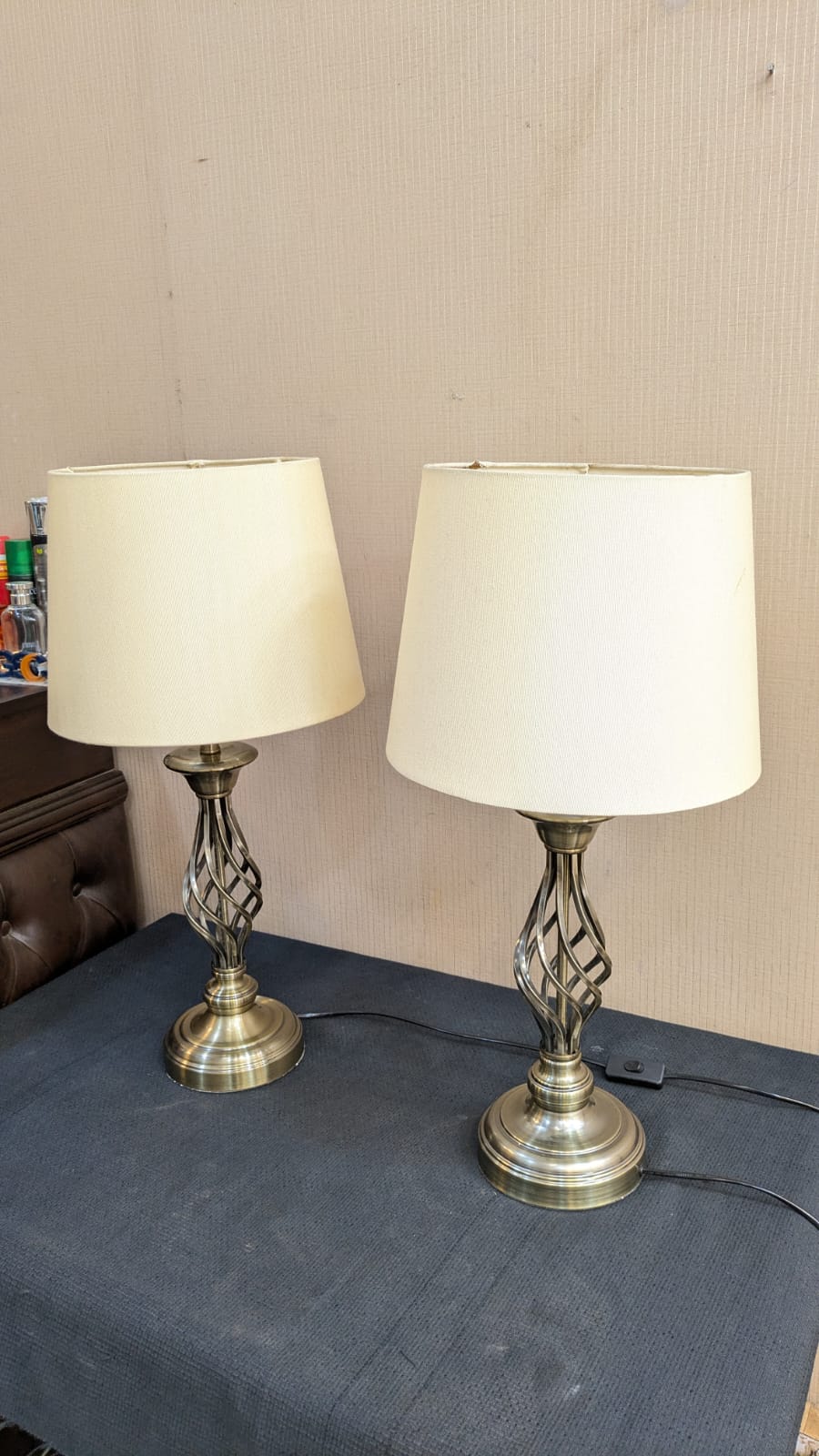 Imported Pair Of Table Lamps