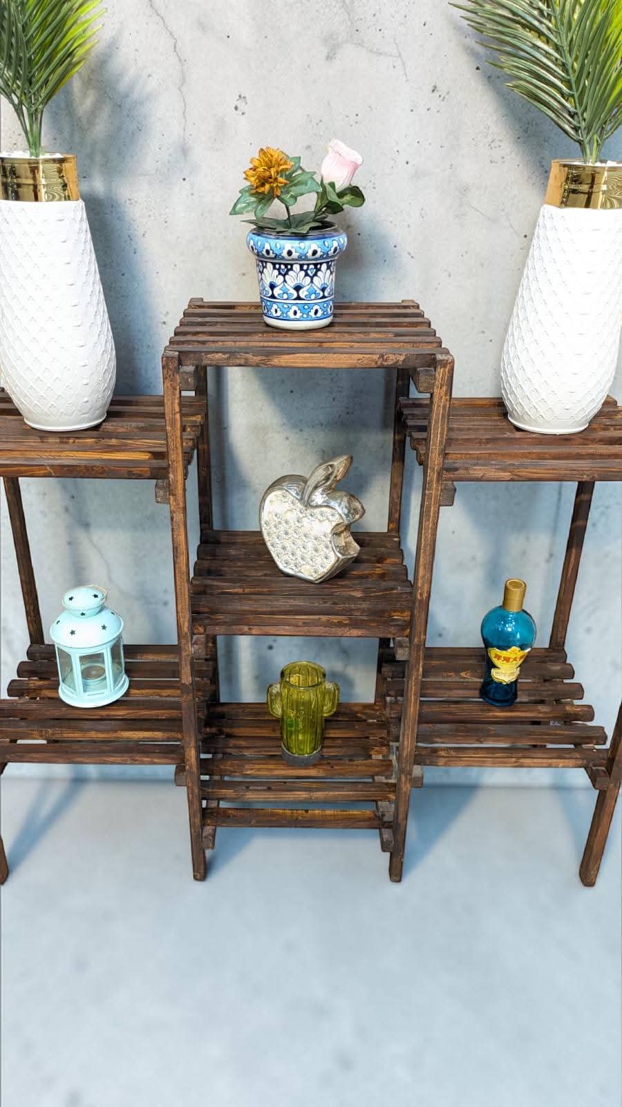 Brand New Wooden Tiered Display Rack