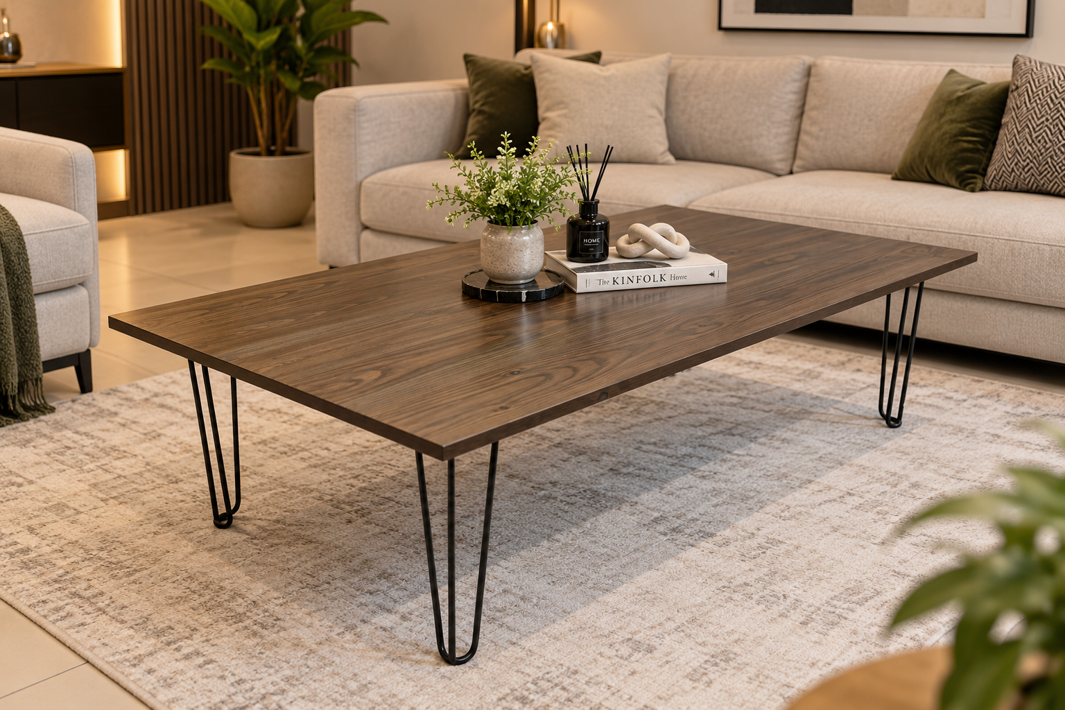 Solid Oak Wood Center table