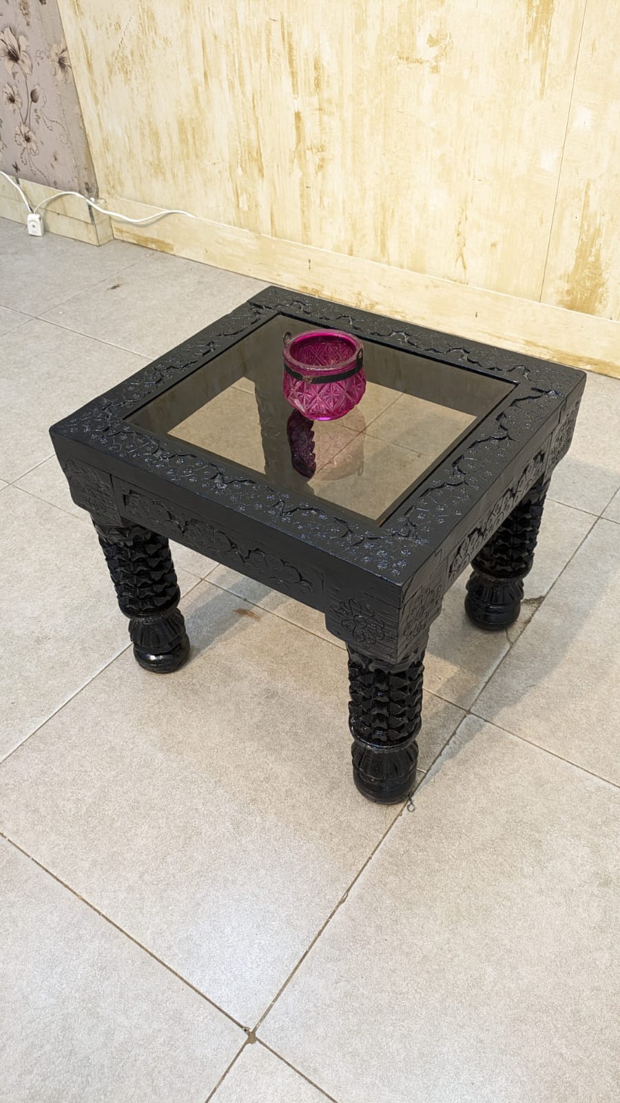 Solid Sheesham Wood Center and Side Tables Set