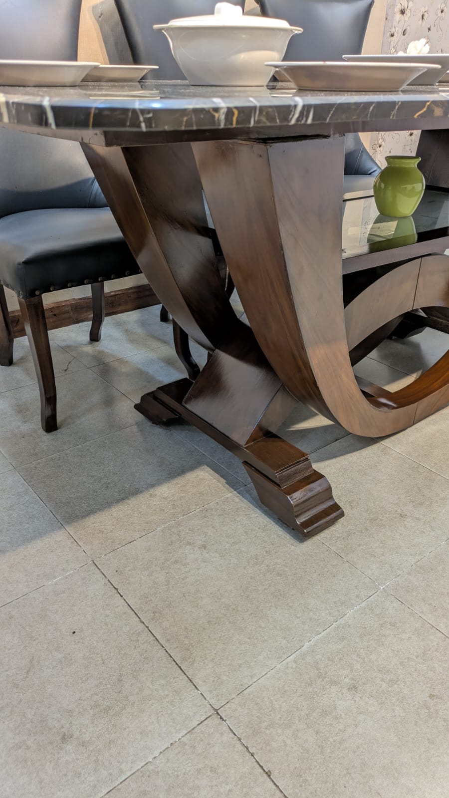Marble Top 8 Seater Dining Table