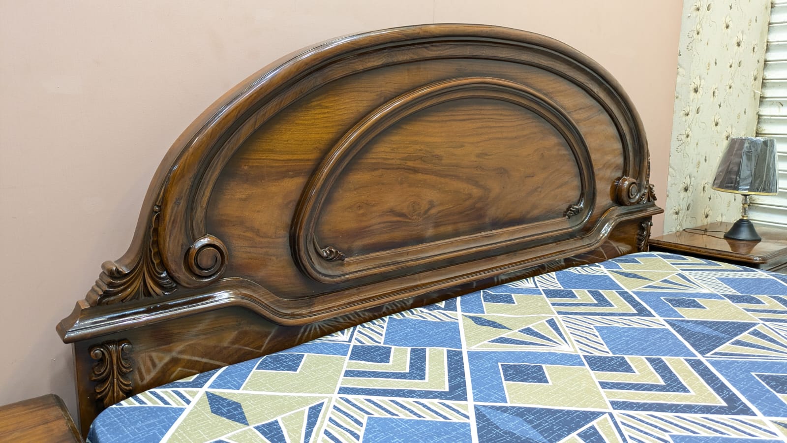 Sheesham Wood And Ply King Size Bed Set