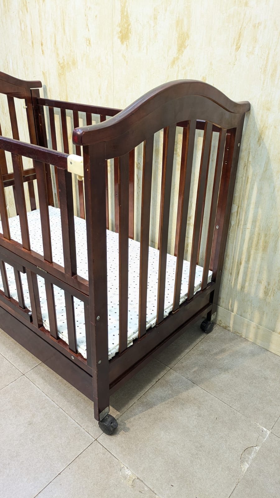 Imported Babies World Baby Cot with Mattress