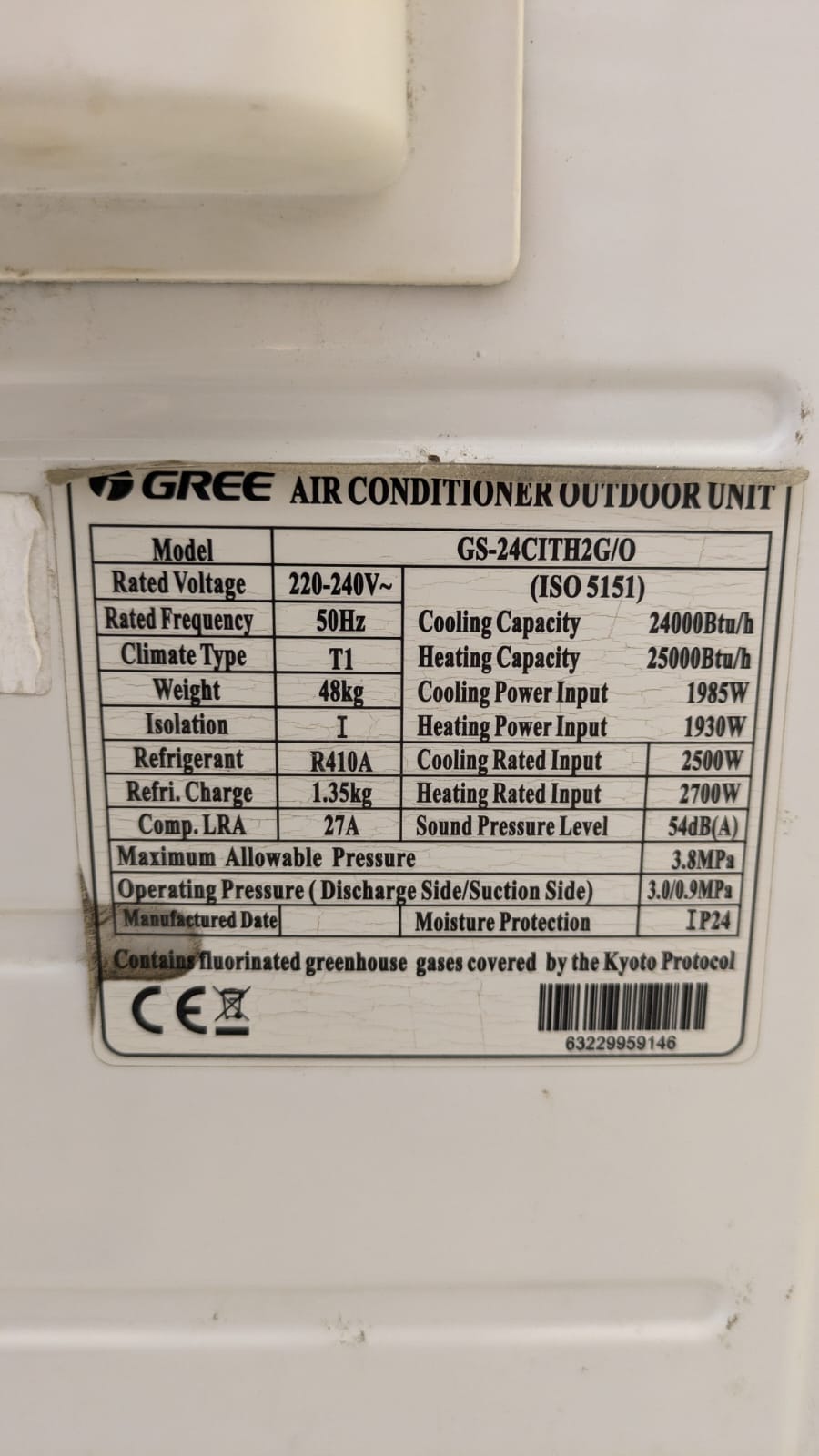 Gree G10 Inverter 2 Ton Split AC