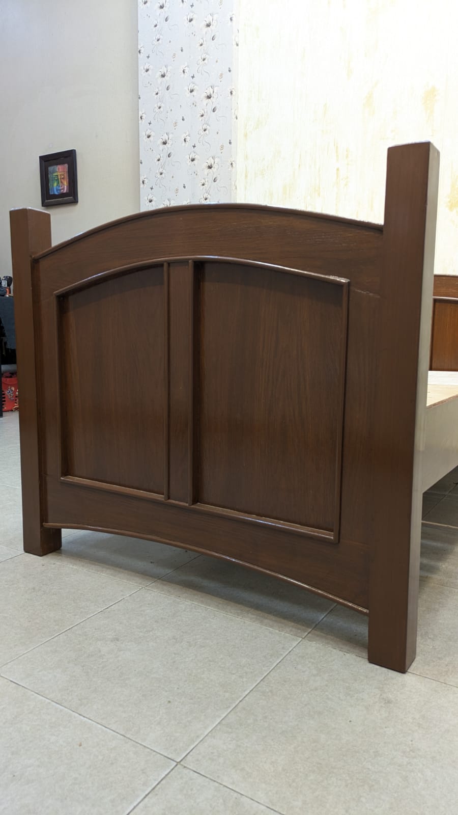 Oak Wood Single Bed
