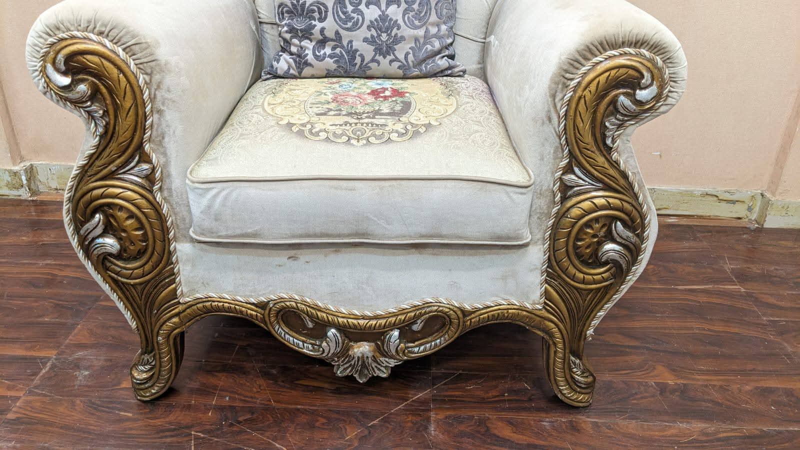 Pair Of High Back Chairs
